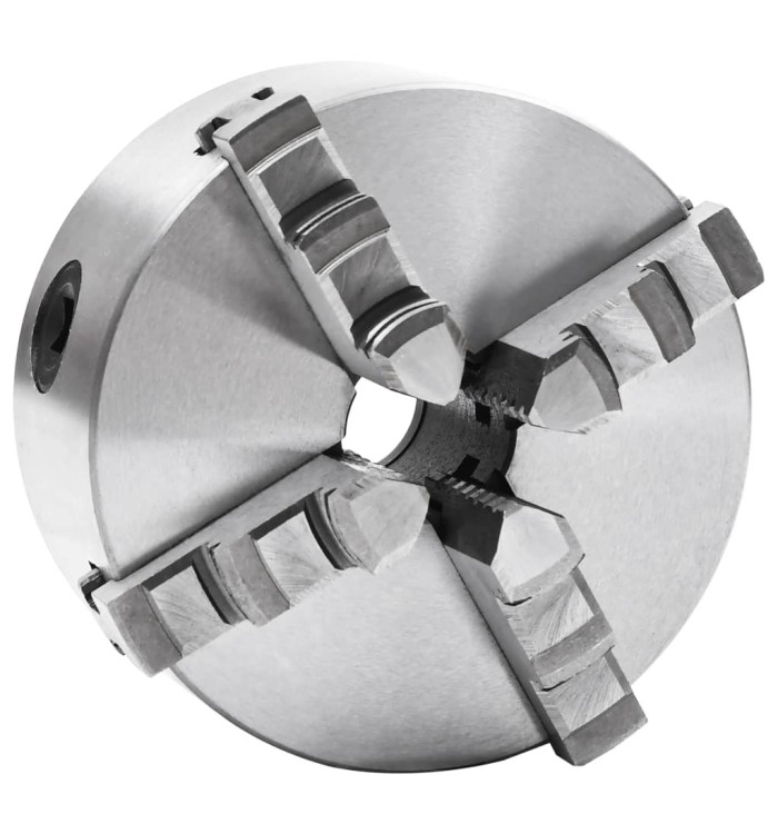 Mandrin de tour auto-centrant à 4 mâchoires 125 mm Acier | Mobilier & Déco