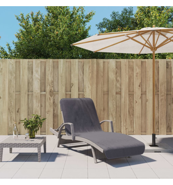 Serviettes de plage 2 pcs anthracite 75x200 cm tissu 400 GSM | Mobilier & Déco