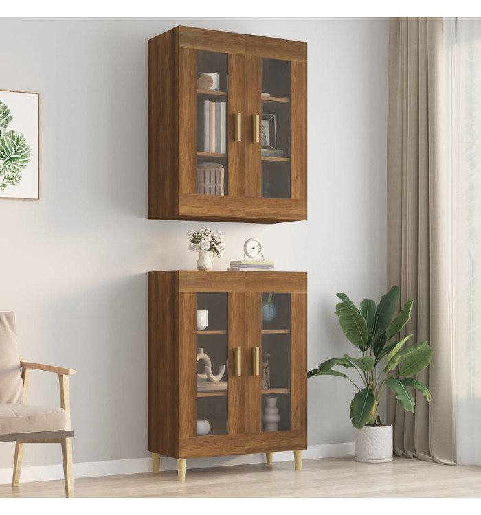 Armoire murale suspendue Chêne marron 69,5x34x90 cm | Mobilier & Déco