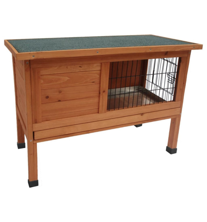 FLAMINGO Clapier Bunny 90 91x45x70 cm Marron | Mobilier & Déco