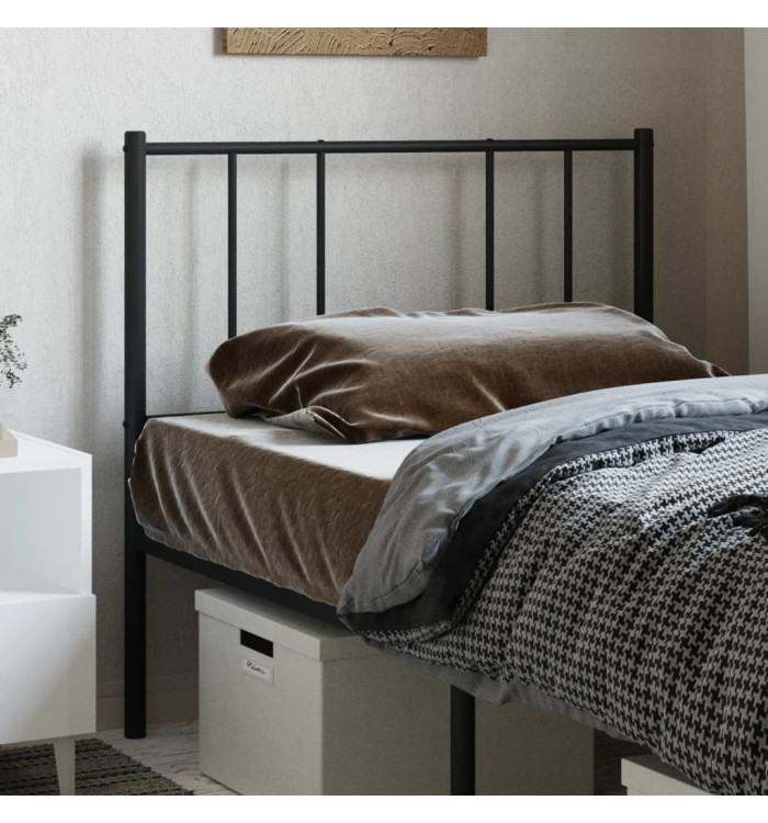 Tête de lit métal noir 80 cm | Mobilier & Déco