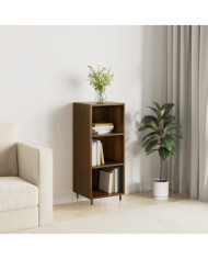 Buffet chêne marron 34,5x32,5x90 cm bois d'ingénierie | Mobilier & Déco