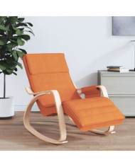 Chaise à bascule Jaune foncé Tissu | Mobilier & Déco