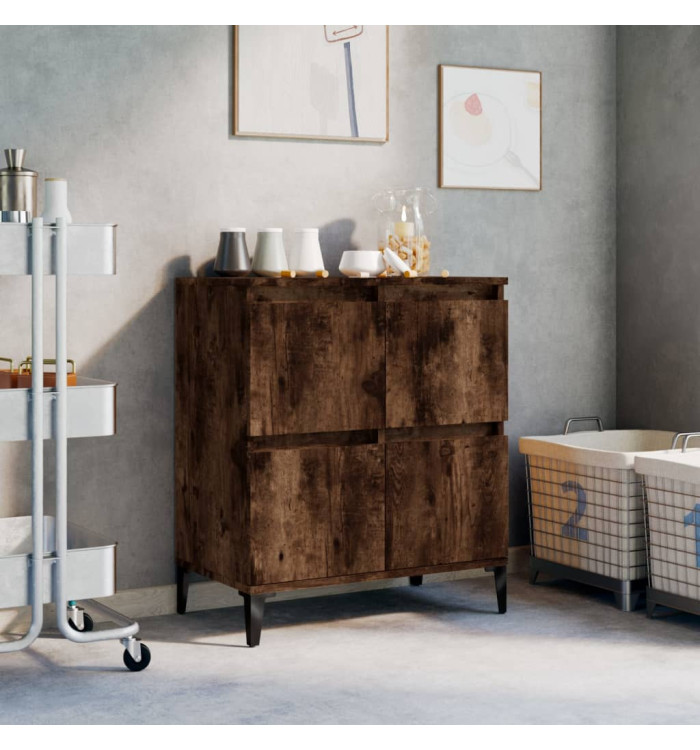 Buffet Chêne fumé 60x35x70 cm Bois d'ingénierie | Mobilier & Déco