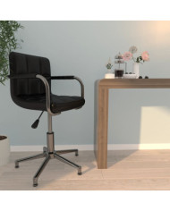 Chaise de bureau pivotante Noir Similicuir | Mobilier & Déco