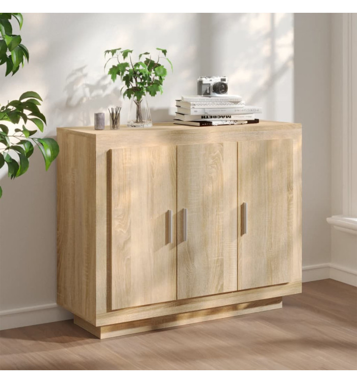 Buffet Chêne sonoma 92x35x75 cm Bois d'ingénierie | Mobilier & Déco