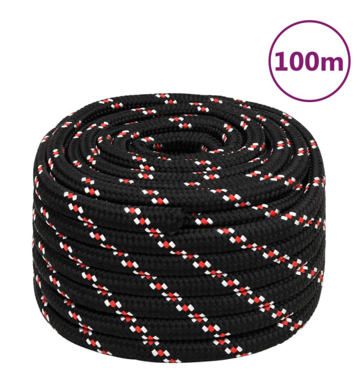 Corde de bateau Noir 20 mm 100 m Polypropylène | Mobilier & Déco