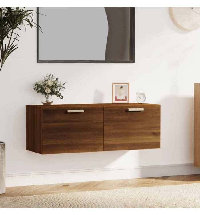 Armoire murale Chêne marron 100x36,5x35 cm Bois d'ingénierie | Mobilier & Déco