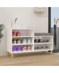 Armoire à chaussures Blanc 102x36x60 cm Bois d'ingénierie | Mobilier & Déco
