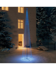 Sapin de Noël cône 752 LED bleues Décoration 160x500 cm | Mobilier & Déco