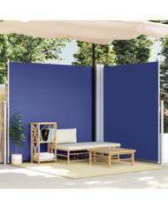 Auvent latéral rétractable Bleu 220x600 cm | Mobilier & Déco