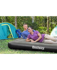 Bestway Lit gonflable 3-en-1 Noir et gris 188x99x25 cm | Mobilier & Déco
