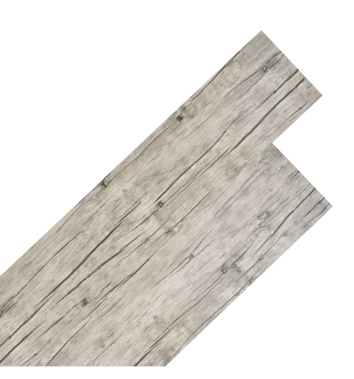 Planches de plancher PVC Non auto-adhésif 4,46m² 3mm Gris clair | Mobilier & Déco