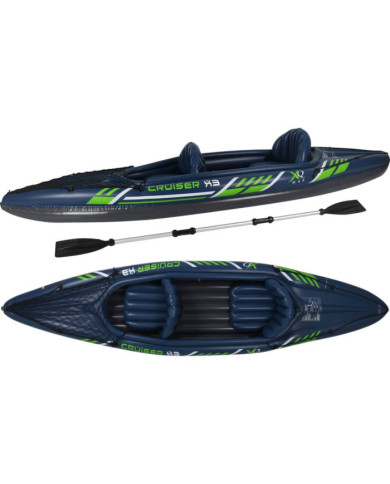 XQ Max Kayak Cruiser X3 342x76x32 cm Bleu et vert | Mobilier & Déco