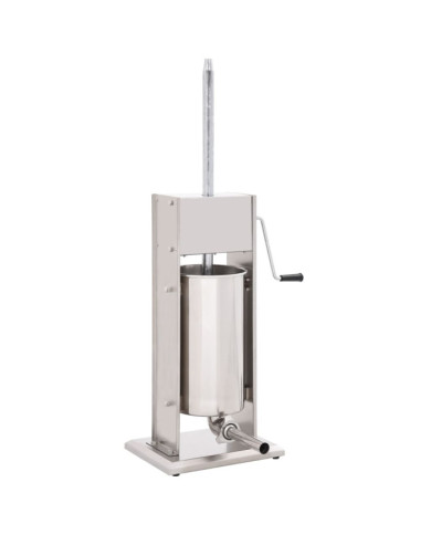 Poussoir à saucisse manuel Argenté 15 L Acier inoxydable | Mobilier & Déco