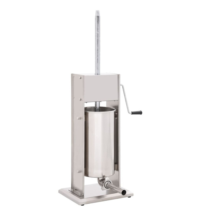 Poussoir à saucisse manuel Argenté 15 L Acier inoxydable | Mobilier & Déco
