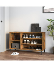 Armoire à chaussures Chêne fumé 102x36x60 cm Bois d'ingénierie | Mobilier & Déco
