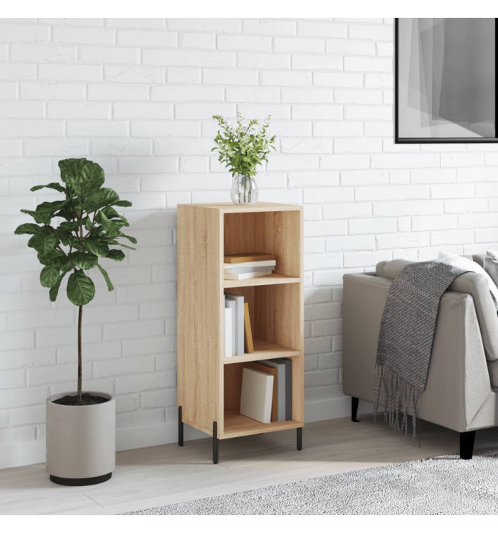 Buffet chêne sonoma 34,5x32,5x90 cm bois d'ingénierie | Mobilier & Déco