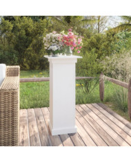 Support à fleurs Blanc 40x40x90 cm Bois de pin solide | Mobilier & Déco