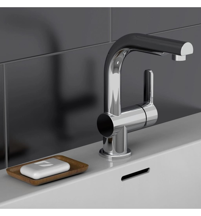 SCHÜTTE Mitigeur de lavabo avec spray rétractable LONDON chrome | Mobilier & Déco