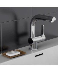 SCHÜTTE Mitigeur de lavabo avec spray rétractable LONDON chrome | Mobilier & Déco