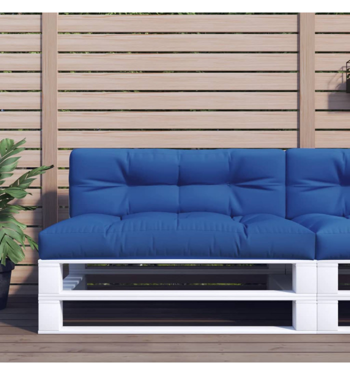Coussin de palette bleu royal 120x40x12 cm tissu | Mobilier & Déco