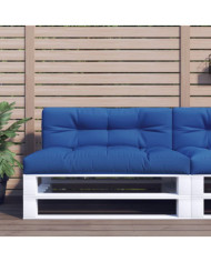 Coussin de palette bleu royal 120x40x12 cm tissu | Mobilier & Déco