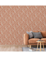 DUTCH WALLCOVERINGS Papier peint Mae Orange et beige | Mobilier & Déco