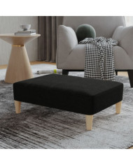 Repose-pied Noir 78x56x32 cm Tissu | Mobilier & Déco