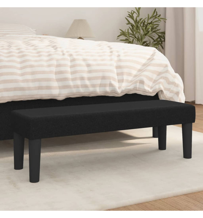 Banc Noir 100x30x30 cm Tissu | Mobilier & Déco