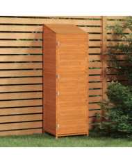 Remise de jardin Marron 55x52x174,5 cm Bois de sapin solide | Mobilier & Déco