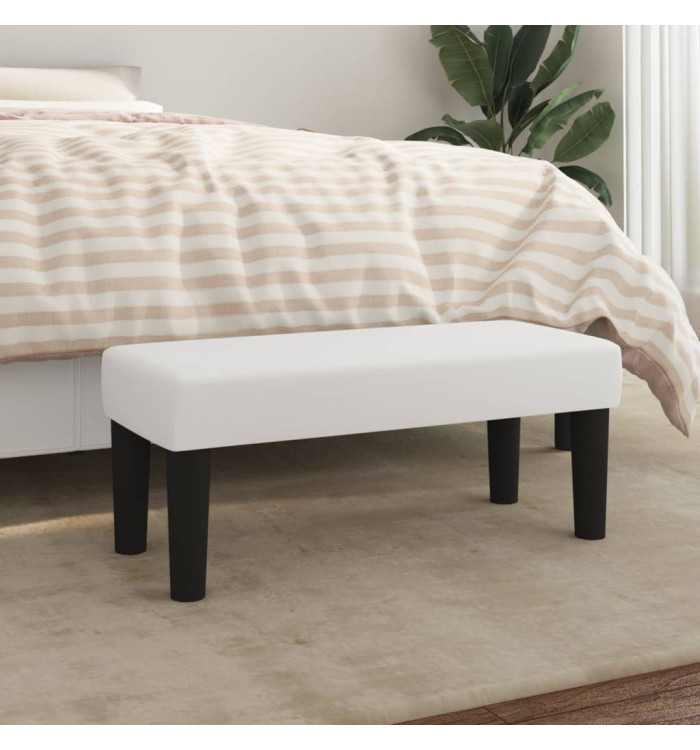 Banc Blanc 70x30x30 cm Similicuir | Mobilier & Déco