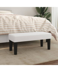 Banc Blanc 70x30x30 cm Similicuir | Mobilier & Déco