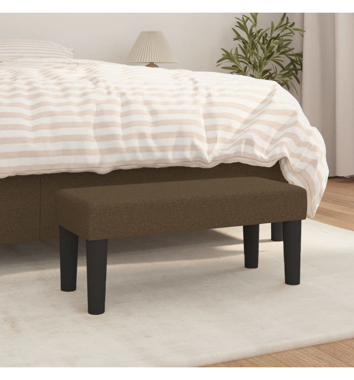 Banc Marron foncé 70x30x30 cm Tissu | Mobilier & Déco