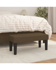 Banc Marron foncé 70x30x30 cm Tissu | Mobilier & Déco