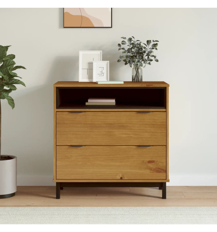 Commode FLAM 80x40x80 cm bois de pin massif | Mobilier & Déco