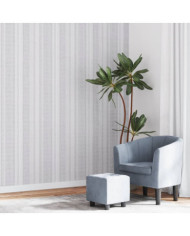 Papier peint 3D motif de rayures gris 10x0,53 m non tissé | Mobilier & Déco