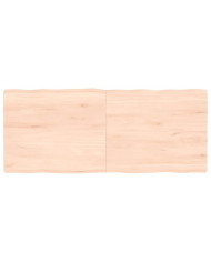 Dessus de table bois massif non traité bordure assortie | Mobilier & Déco