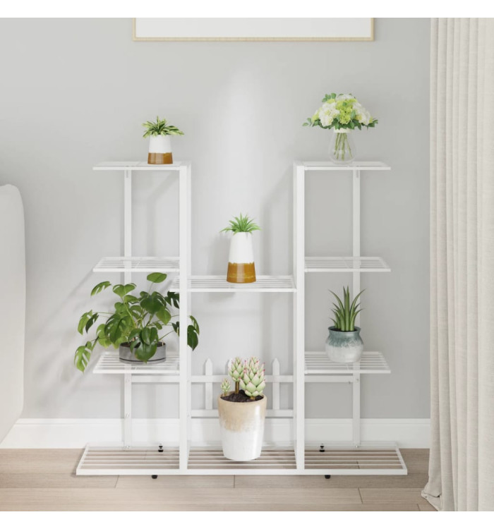 Jardinière 94,5x25x89 cm Blanc Fer | Mobilier & Déco