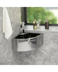 Lavabo avec trop-plein 45x32x12,5 cm Céramique Argenté | Mobilier & Déco