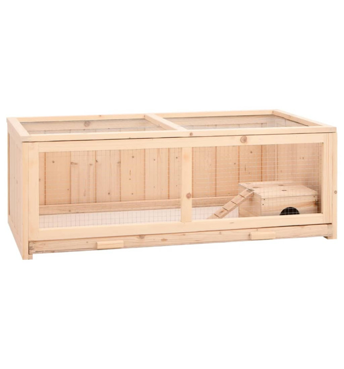 Cage à hamster 104x52x38 cm bois massif de sapin | Mobilier & Déco