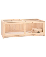 Cage à hamster 104x52x38 cm bois massif de sapin | Mobilier & Déco