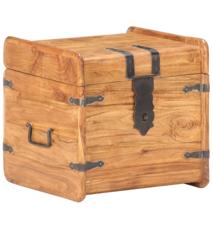 Coffre 40x40x40 cm Bois d'acacia solide | Mobilier & Déco