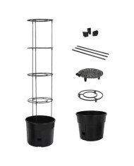 Jardinière à tomate Anthracite Ø39x150 cm Polypropylène | Mobilier & Déco