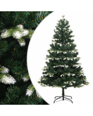 Sapin de Noël artificiel à charnières avec neige floquée 120 cm | Mobilier & Déco