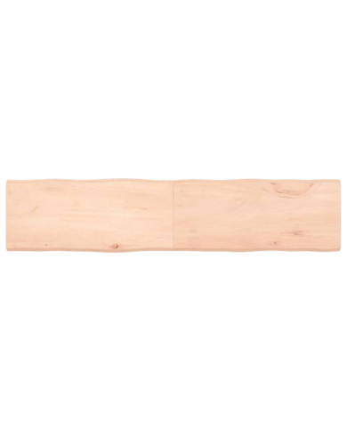 Dessus de table bois massif non traité bordure assortie | Mobilier & Déco