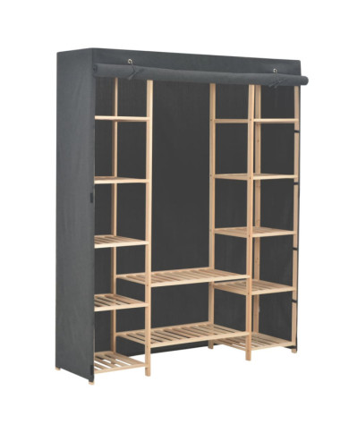 Garde-robe Gris 135 x 40 x 170 cm Tissu | Mobilier & Déco