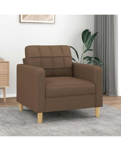 Fauteuil Marron 60 cm Tissu | Mobilier & Déco