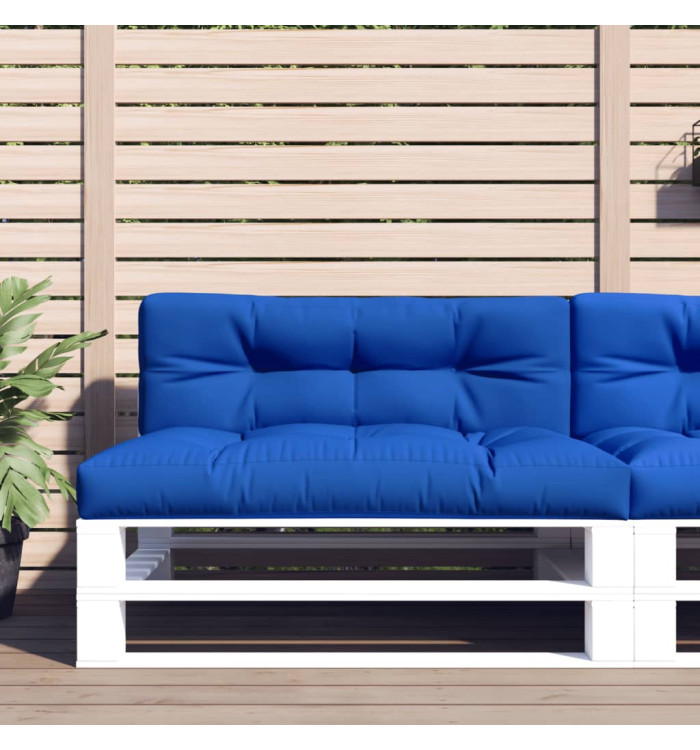 Coussins de palette lot de 2 bleu royal tissu | Mobilier & Déco