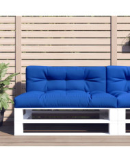 Coussins de palette lot de 2 bleu royal tissu | Mobilier & Déco